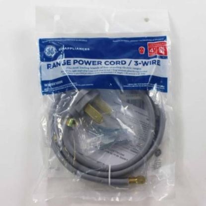 Picture of GE 3-Wire, 4 Feet Length, 40-Amp Cord Part# WX09X10006