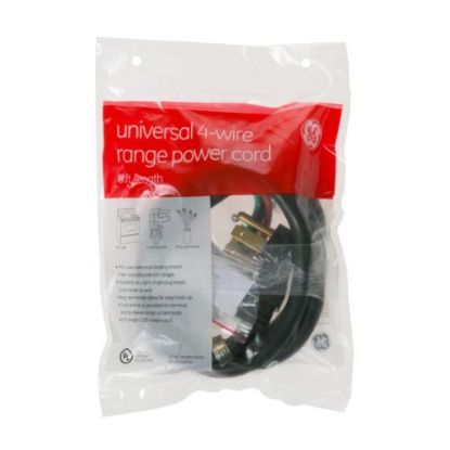 Picture of GE 4-Wire, 6 Feet Length, 40-Amp Cord Part# WX09X10039