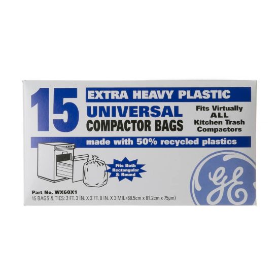 Picture of GE Universal Compactor Bags (15) Part# WX60X1