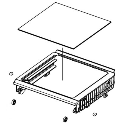 Picture of Samsung Assembly Shelf-fre Low Part# DA97-06137C