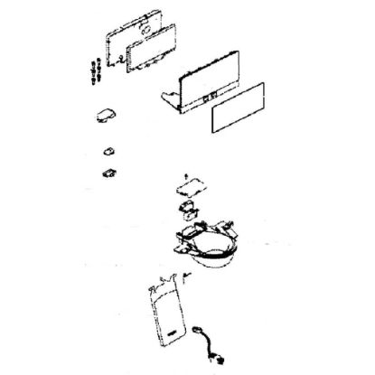 Picture of Samsung Cover Assembly Dispenser Part# DA97-13809U