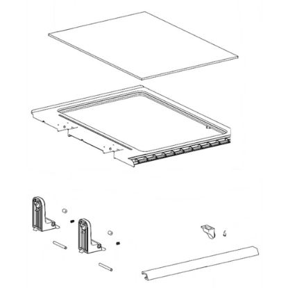 Picture of Samsung Assembly Shelf Folder Part# DA97-15362A
