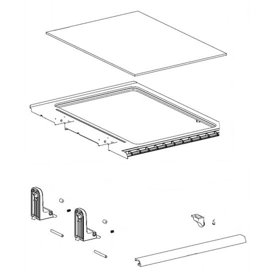 Picture of Samsung Assembly Shelf Folder Part# DA97-15362A