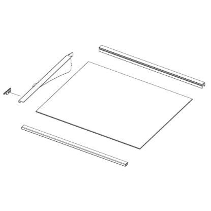 Picture of Samsung Assembly Shelf-ref;aw4-cd,shelf Fi Part# DA97-20043A