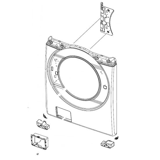 Picture of Samsung Assembly Frame Front Part# DC97-21446G