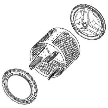 Picture of Samsung Washer Spin Basket Wrapper Part# DC97-21458D