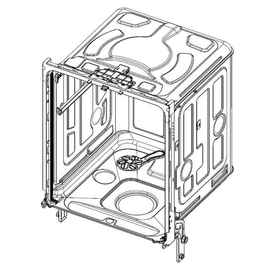 Picture of Samsung Assembly Tub Part# DD97-00655A