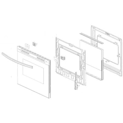 Picture of Samsung Assy Door-module;ne/nx9000t,sts,single B Part# DG94-03596A