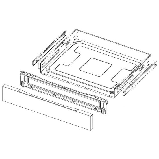 Picture of Samsung Assembly Drawer Part# DG94-04105D
