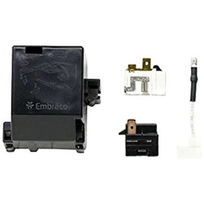 Picture of Whirlpool Top Freezer Refrigerator Start Device Relay With Overload Part# 12002782