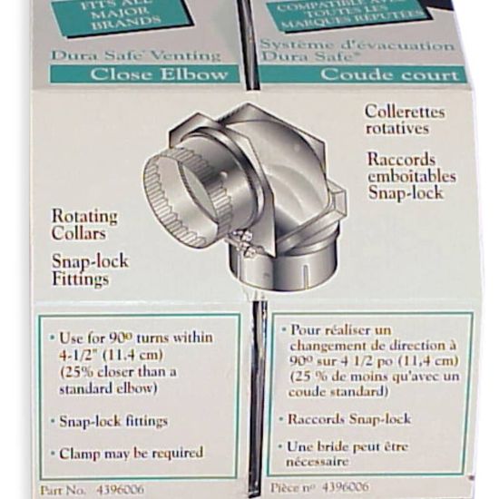 Picture of Whirlpool Elbow Part# 4396006RW