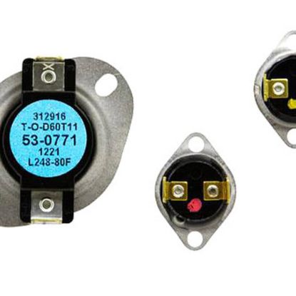 Picture of Whirlpool Dryer Thermostat Kit Part# LA-1053