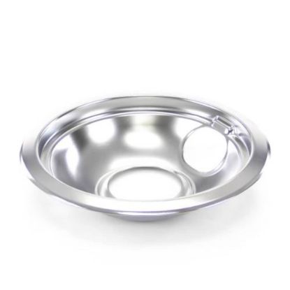 Picture of Whirlpool Qty 125 Chrome Drip Bowl 6-Inches Part# W10196406BU