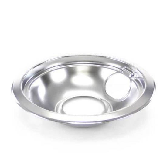 Picture of Whirlpool Qty 125 Chrome Drip Bowl 6-Inches Part# W10196406BU