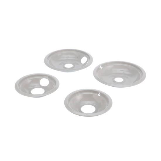 Picture of Whirlpool Grey Drip Bowl Set, 2-6-Inches, 2-8-Inches Part# W10291024
