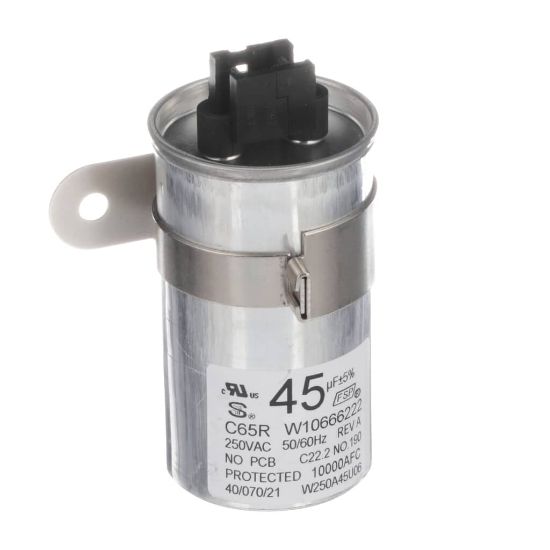 Picture of Whirlpool Washing Machine Capacitor Part# W10804665