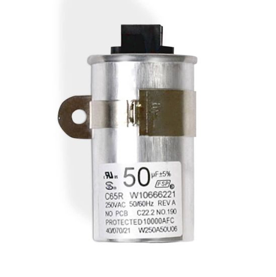 Picture of Whirlpool Washing Machine Start/run Capacitor Part# W10804664