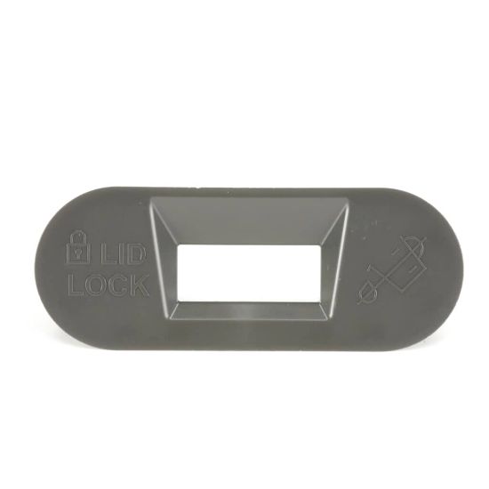 Picture of Whirlpool Bezel-lid Lock Tempest Grey Solid Part# W11559688