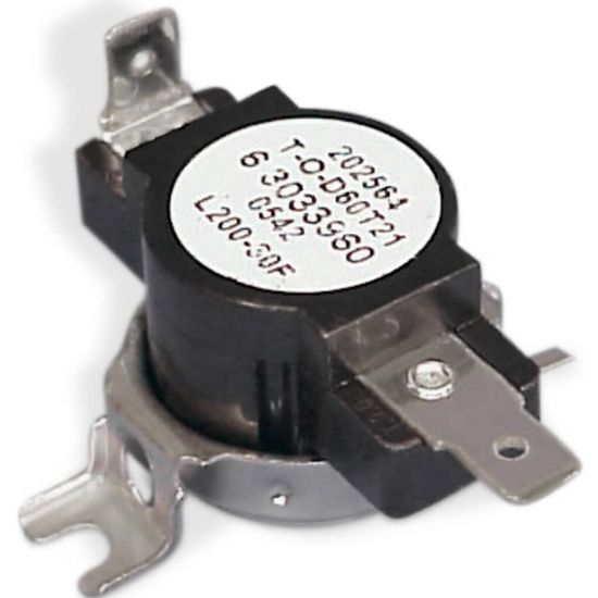 Picture of Whirlpool Dryer High Limit Thermostat Part# WP303396