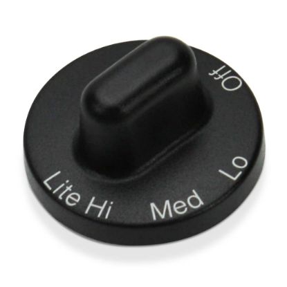 Picture of Whirlpool Gas Range Surface Control Knob, Black Part# WP71001641
