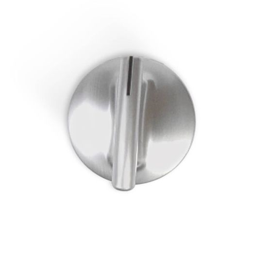 Picture of Whirlpool Range Surface Burner Stainless Knob Part# WP74010205