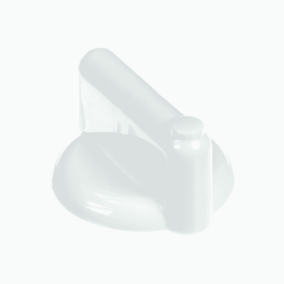 Picture of Whirlpool Knob White Part# WP74010331
