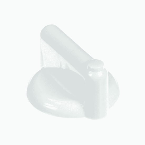 Picture of Whirlpool Knob White Part# WP74010331
