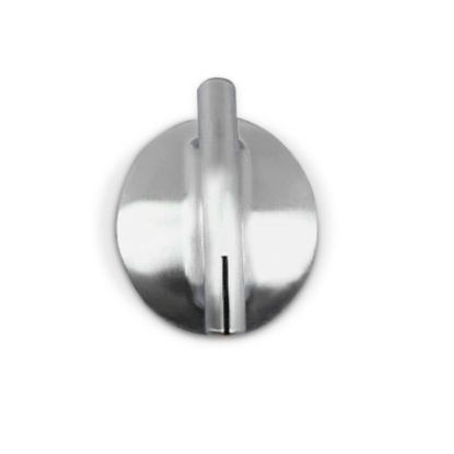 Picture of Whirlpool Range Surface Control Knob, Brushed Chrome Part# WP74010839