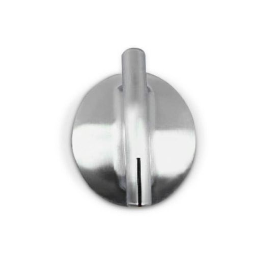 Picture of Whirlpool Range Surface Control Knob, Brushed Chrome Part# WP74010839