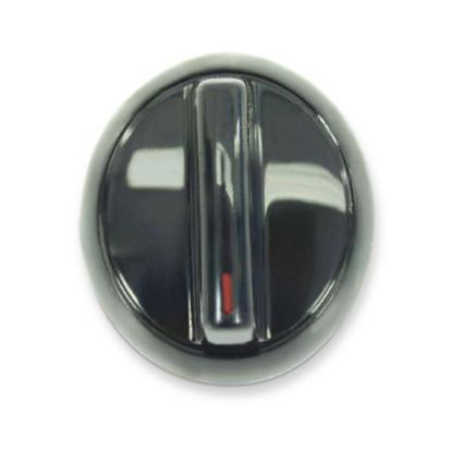 Picture of Whirlpool Range Gas Cooktop Burner Knob, Black Part# WP98006100