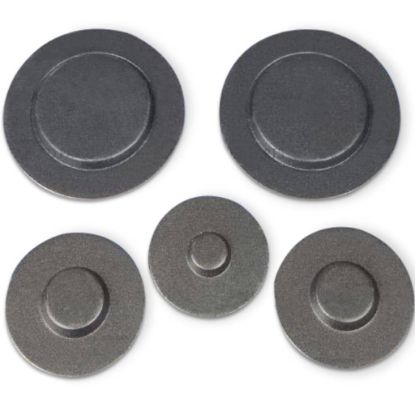 Picture of Whirlpool Range Surface Burner Caps, Set Of 5 Part# WPW10183374