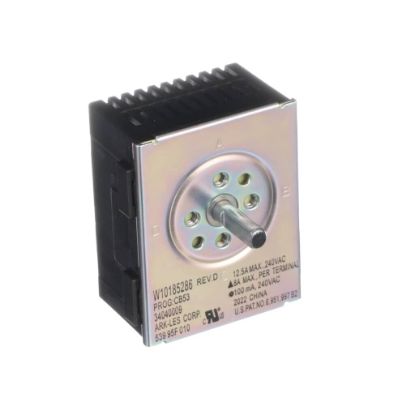 Picture of Whirlpool Infinite Control Switch,cust Blk Glassw/hwl Part# WPW10185286