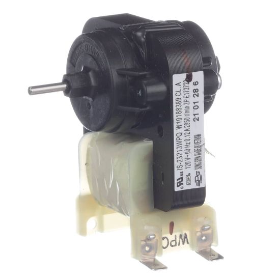 Picture of Whirlpool Fan Motor S.s.120v Vietnam (Cov. Plast.) Part# WPW10188389