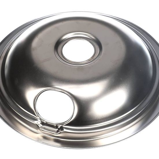 Picture of Whirlpool Electric Range Round Burner Drip Bowl Part# WPW10196405