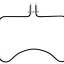 Picture of Whirlpool Element, Bake 2800W 30-Inches Ss Part# WPW10310258