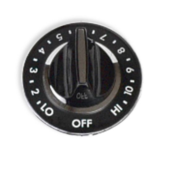 Picture of Whirlpool Range Top Burner Control Knob, Black Part# WPY700854