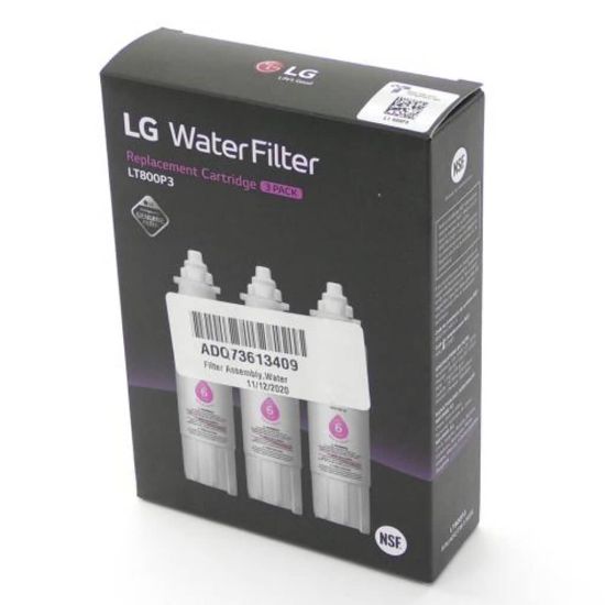 Picture of LG Water Filter 3 Pack Part# ADQ73613409