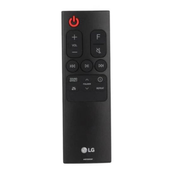 Picture of LG Remote Controller Assembly Part# AKB75595361
