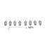 Picture of Bertazzoni Ref36x/17 Pro Handle Hardware Kit Part# 9100099