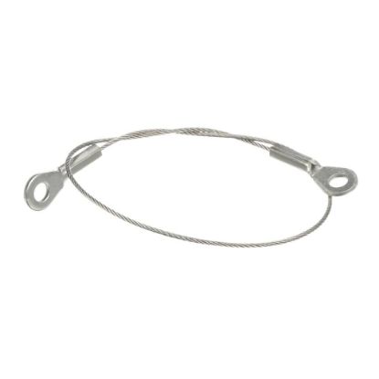 Picture of Hestan Wire Rope Lanyard, 12-Inch Eye-to-eye, 3/64-Inch Dia Rope, Ss Uncoated Part# 17414