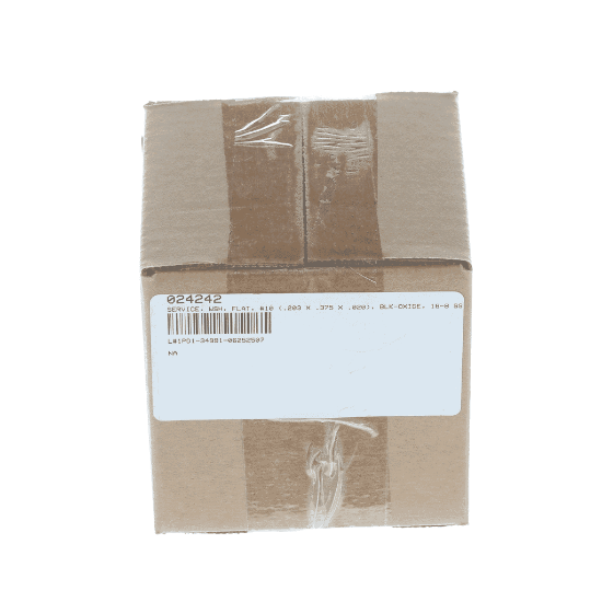 Picture of Hestan Service, Wsh, Flat, #10 (.203 X .375 X .020), Blk-oxide, 18-8 Ss, Pkg 6 Part# 24242