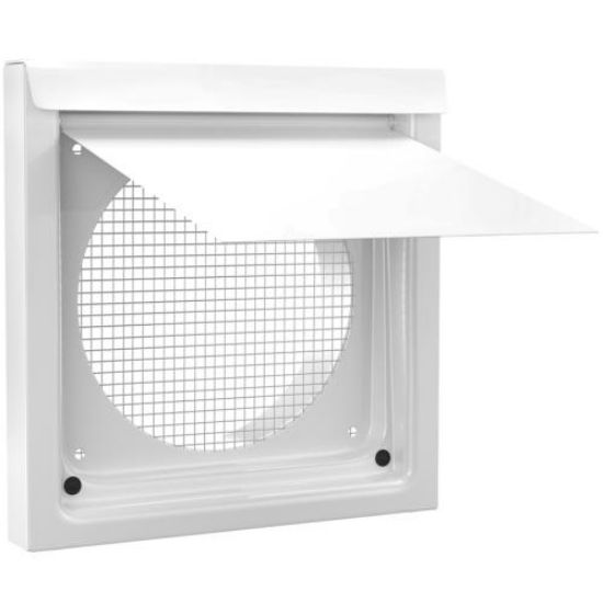 Picture of Inovate 6" Flush Metal Wall Vent White Part# 6WVW