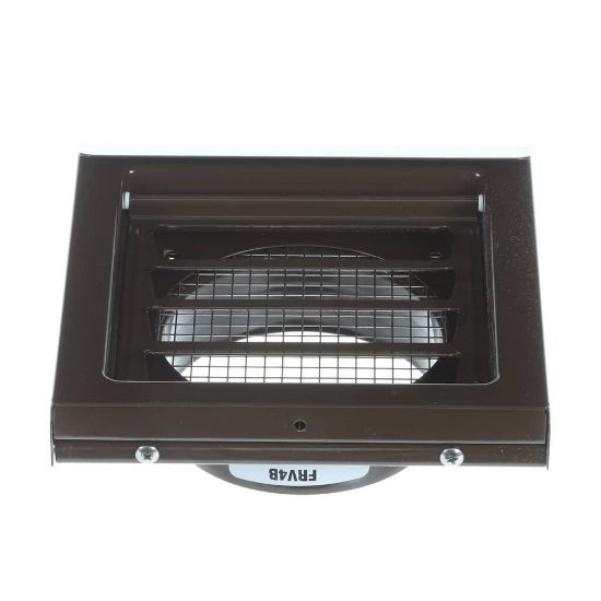 Picture of Inovate 4" Flush Wall Vent Brown Part# FRV4B