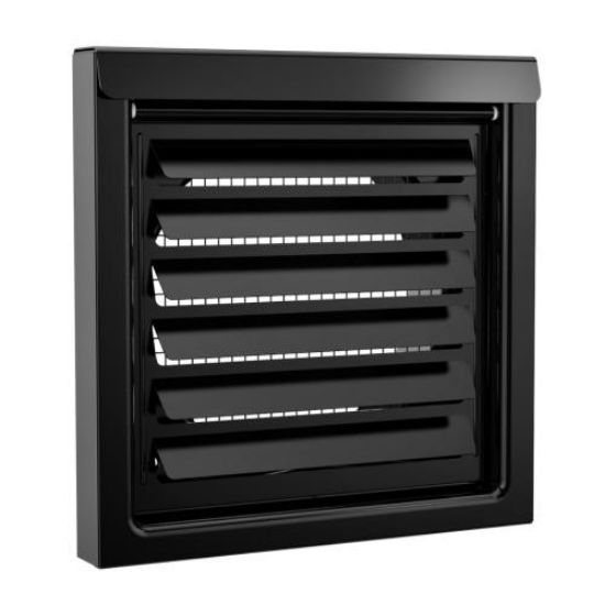 Picture of Inovate 6" Flush Metal Wall Vent Black Part# FRV6K