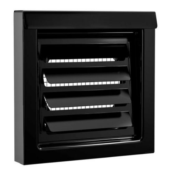 Picture of Inovate 4" Flush Wall Vent Black Part# FRV4K