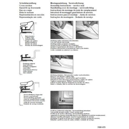 Picture of Liebherr Gasket Instructions Part# 708041901