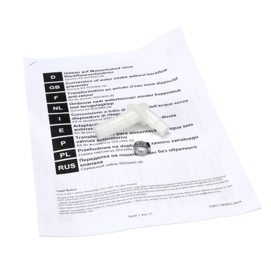 Picture of Liebherr Accessory Pack Part# 959344501