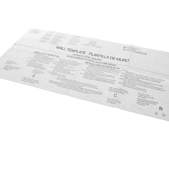 Picture of Magic Chef Wall Template (160 / 165) Part# 3516004500