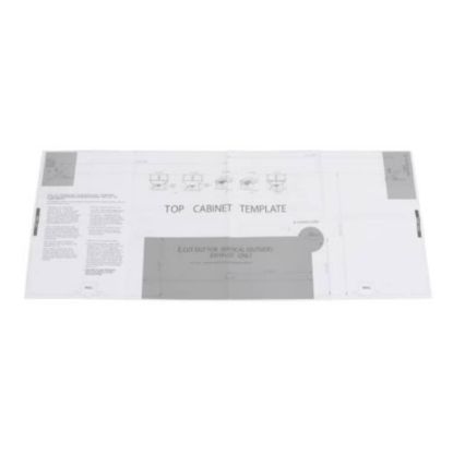 Picture of Midea Top Cabinet Template Part# 16170000A81646