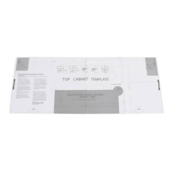 Picture of Midea Top Cabinet Template Part# 16170000A81646